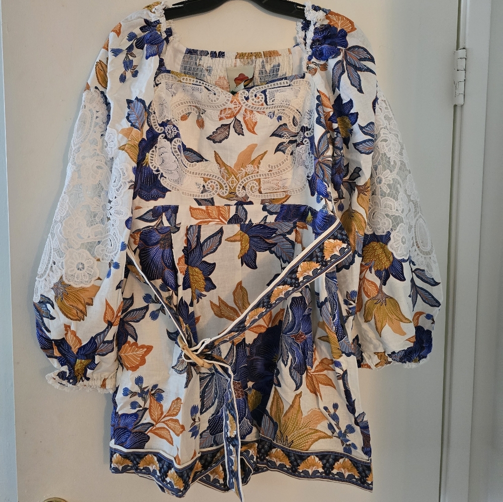 Farm Rio Floral Romper - Picture 7 of 8